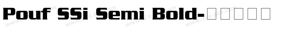 Pouf SSi Semi Bold字体转换